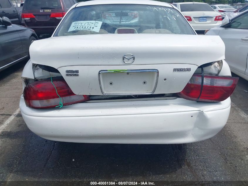 1999 Mazda 626 Es V6/Lx (V6) VIN: 1YVGF22D1X5847433 Lot: 40051384