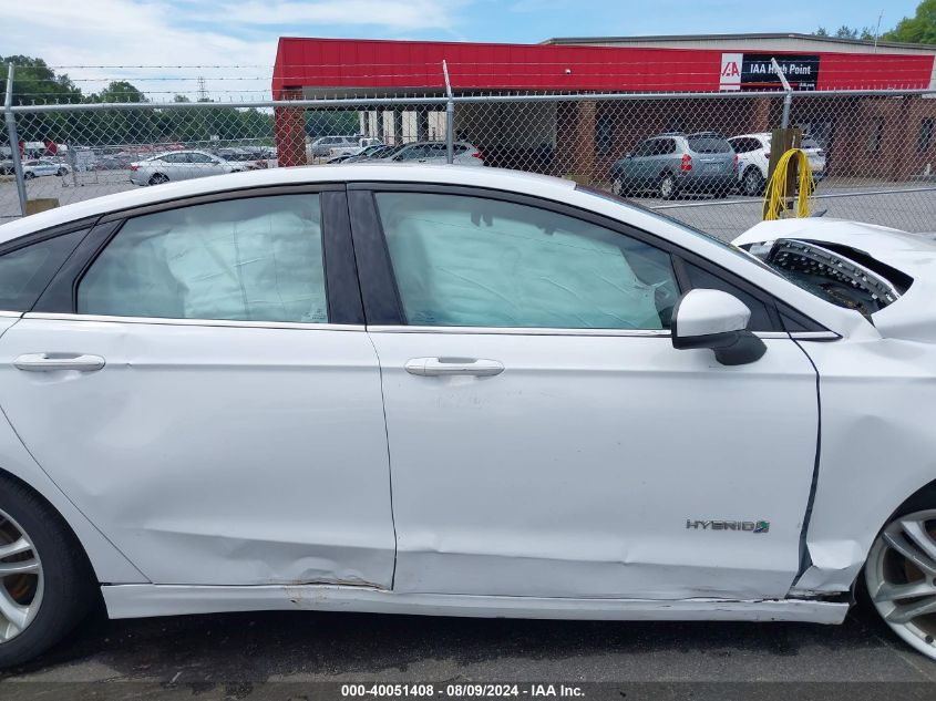 2018 Ford Fusion Hybrid Se VIN: 3FA6P0LU0JR193827 Lot: 40051408