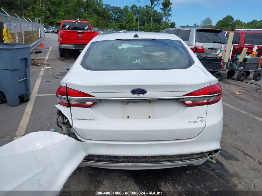 2018 Ford Fusion Hybrid Se VIN: 3FA6P0LU0JR193827 Lot: 40051408