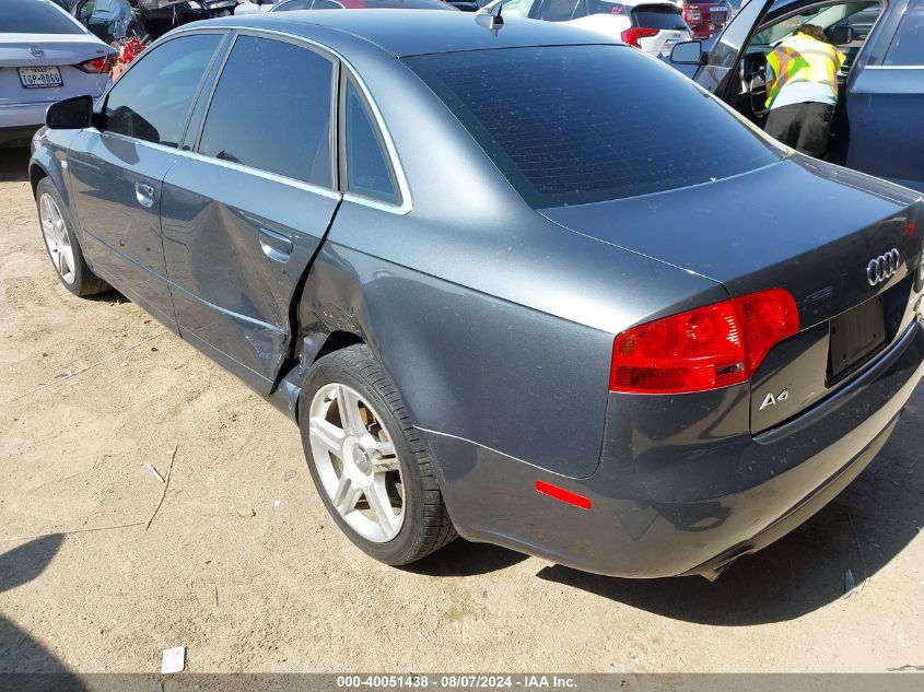 WAUDF78E67A047608 2007 Audi A4 2.0T