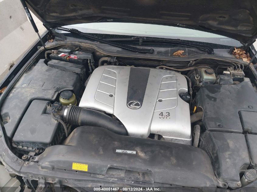 2005 Lexus Ls 430 VIN: JTHBN36F255020170 Lot: 40051467