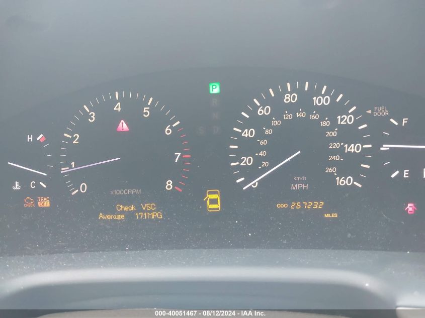 2005 Lexus Ls 430 VIN: JTHBN36F255020170 Lot: 40051467