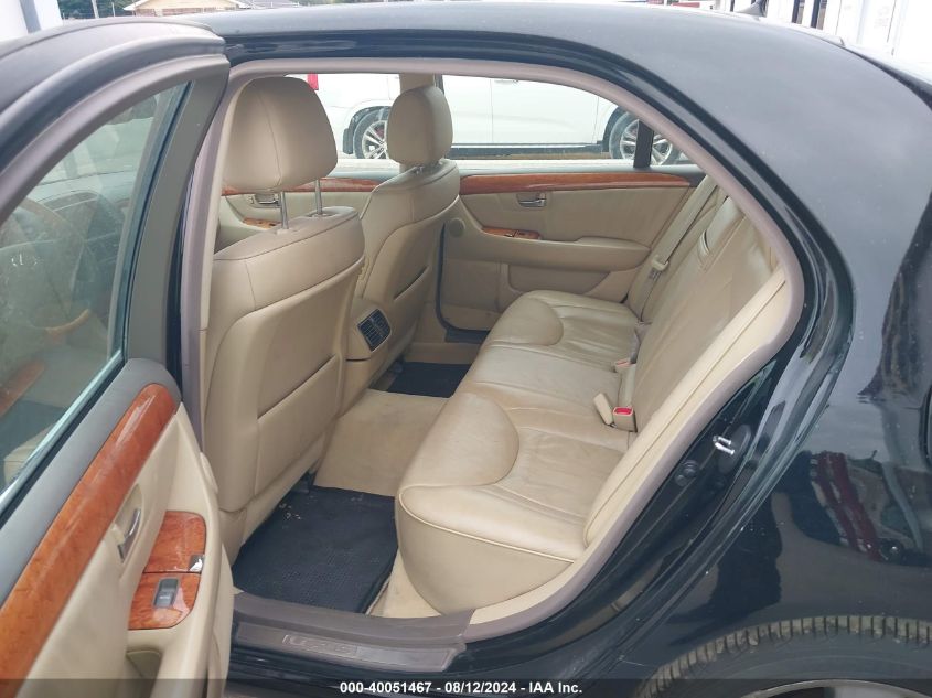 2005 Lexus Ls 430 VIN: JTHBN36F255020170 Lot: 40051467