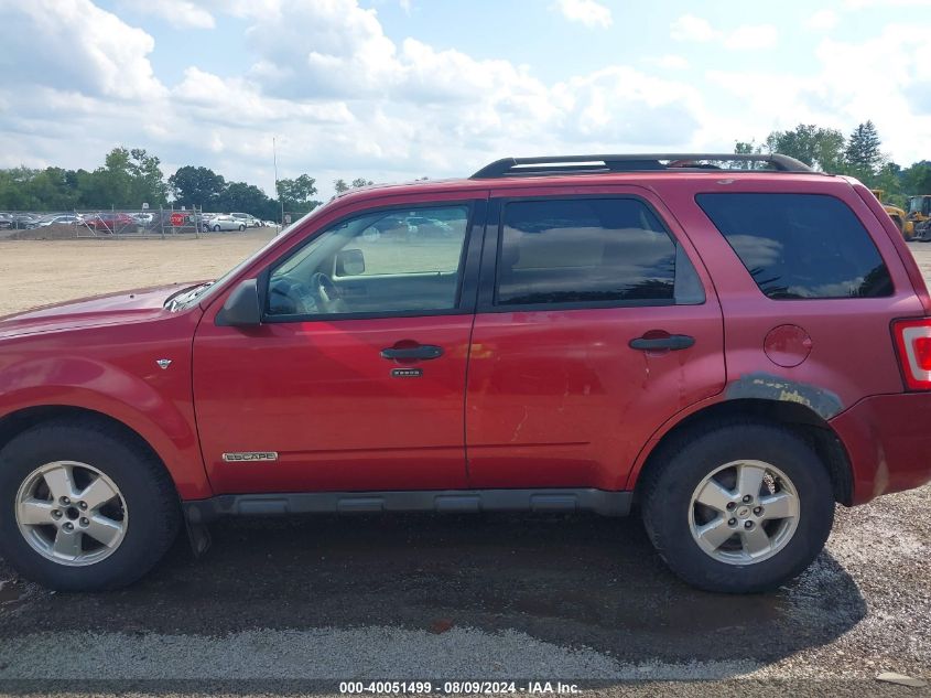 2008 Ford Escape Xlt VIN: 1FMCU93148KB10412 Lot: 40051499