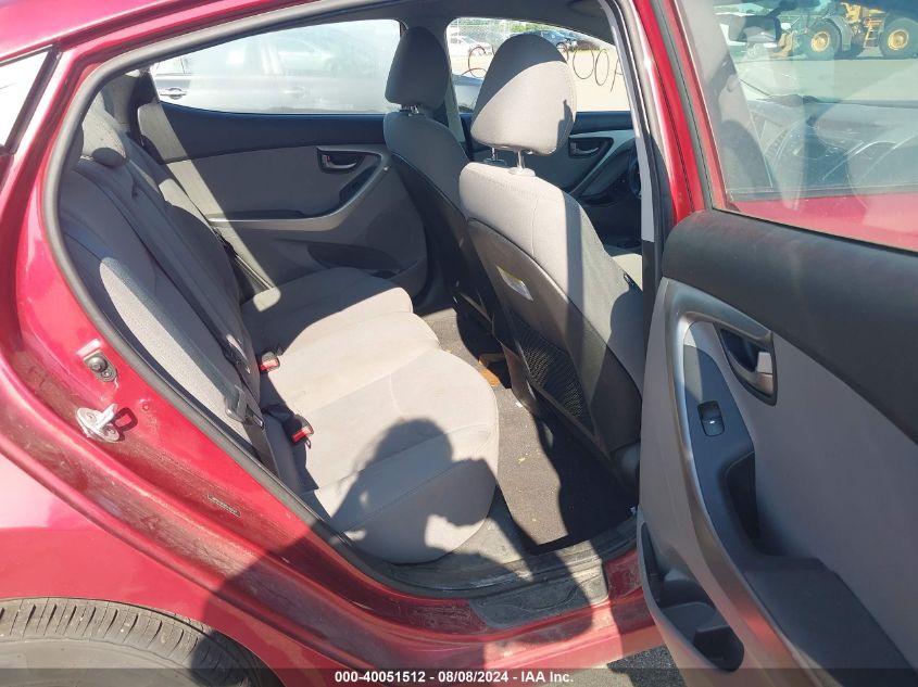 2016 Hyundai Elantra Se VIN: 5NPDH4AE9GH783747 Lot: 40051512