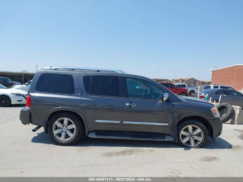 2012 Nissan Armada Platinum VIN: 5N1BA0ND1CN611806 Lot: 40051513