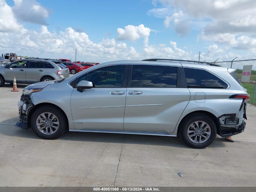 2021 Toyota Sienna Le VIN: 5TDKRKEC3MS037141 Lot: 40051569