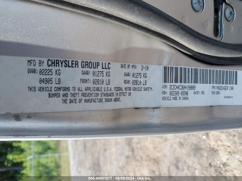 2C3CA4CD6AH198889 2010 Chrysler 300 Touring