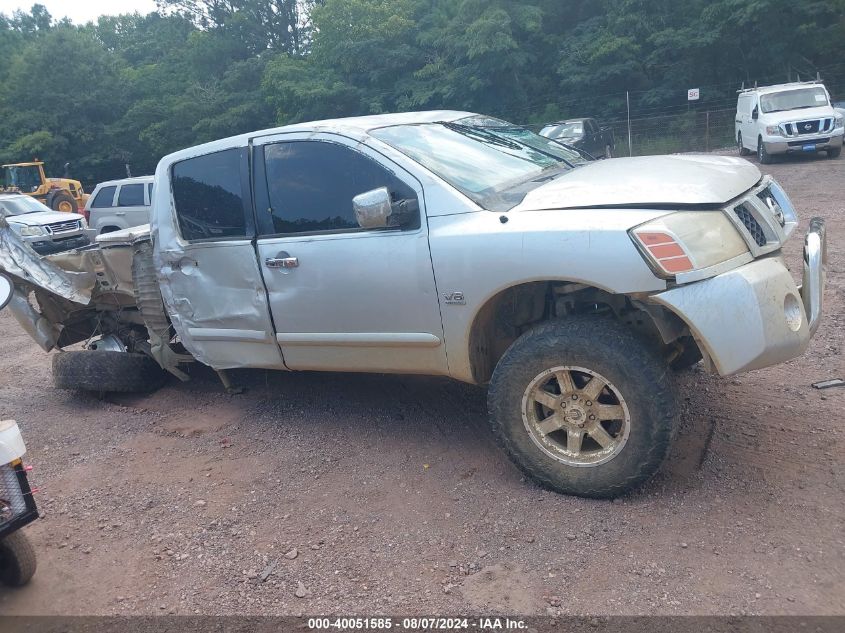 2004 Nissan Titan Se VIN: 1N6AA07B84N505508 Lot: 40051585