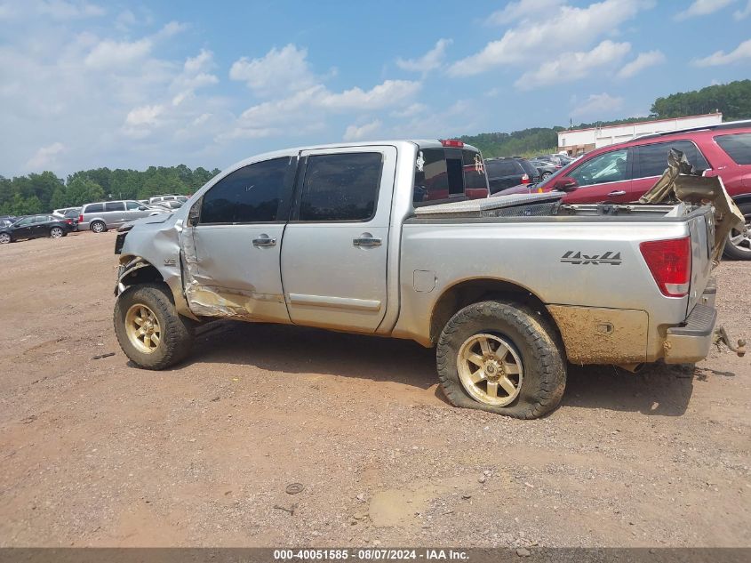 2004 Nissan Titan Se VIN: 1N6AA07B84N505508 Lot: 40051585