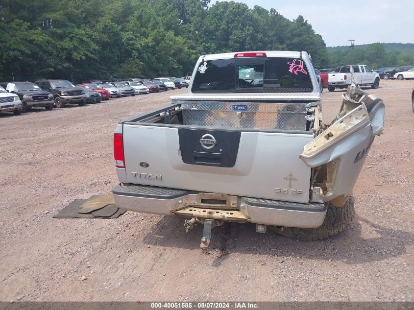 2004 Nissan Titan Se VIN: 1N6AA07B84N505508 Lot: 40051585