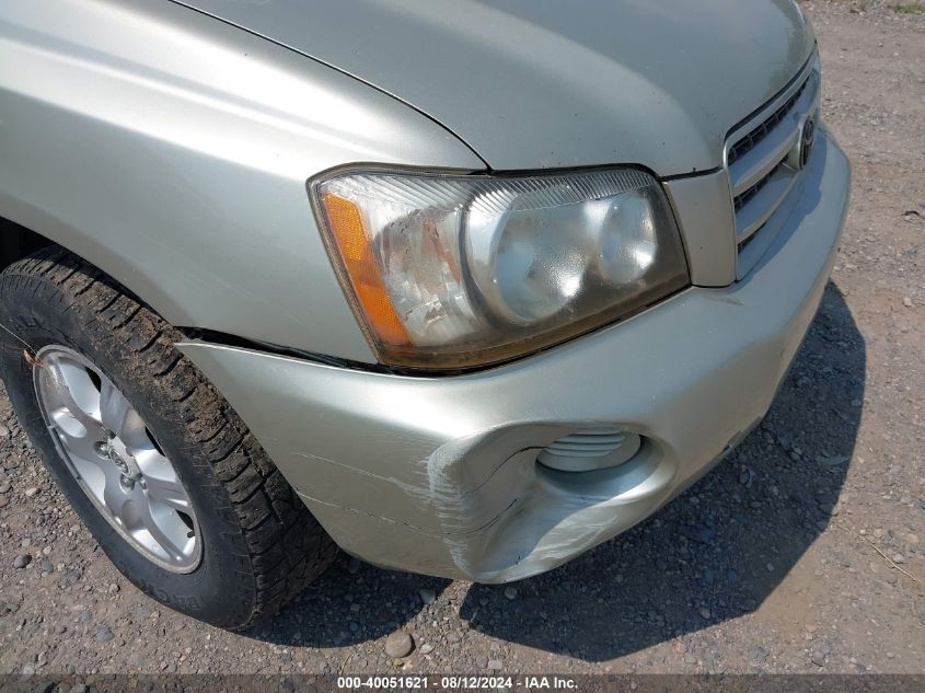 2003 Toyota Highlander V6 VIN: JTEHF21A530128058 Lot: 40051621