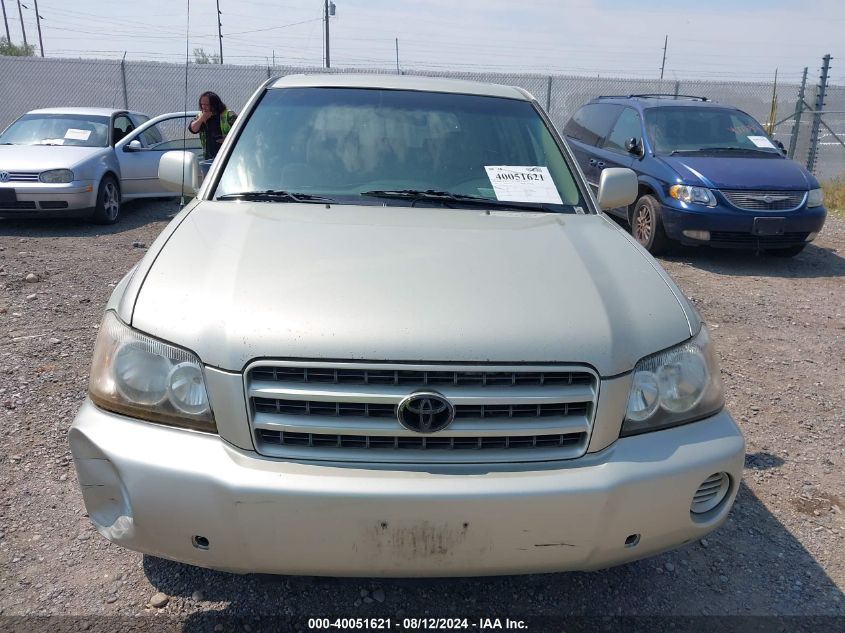 2003 Toyota Highlander V6 VIN: JTEHF21A530128058 Lot: 40051621