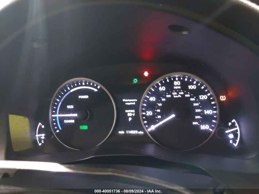 2014 Lexus Es 300H VIN: JTHBW1GG2E2041854 Lot: 40051736