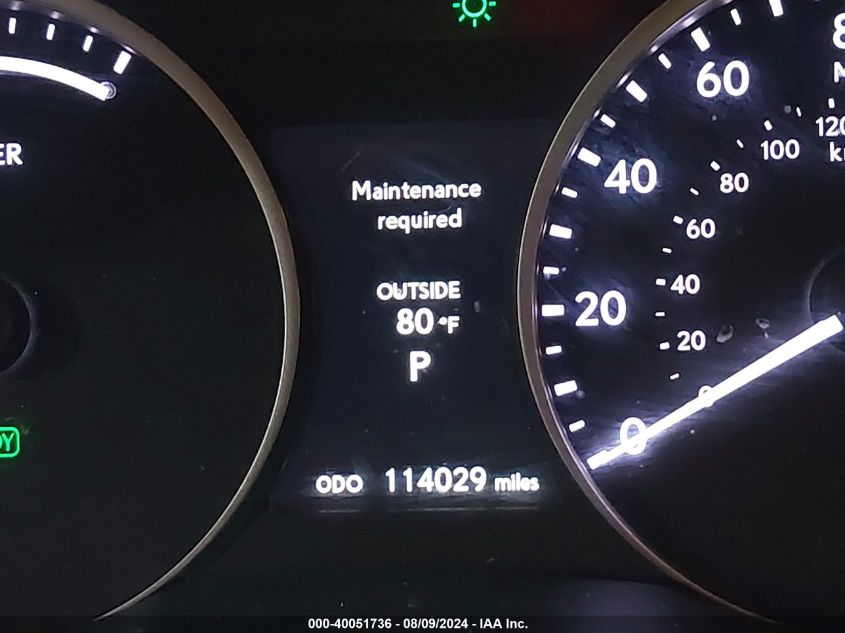 2014 Lexus Es 300H VIN: JTHBW1GG2E2041854 Lot: 40051736