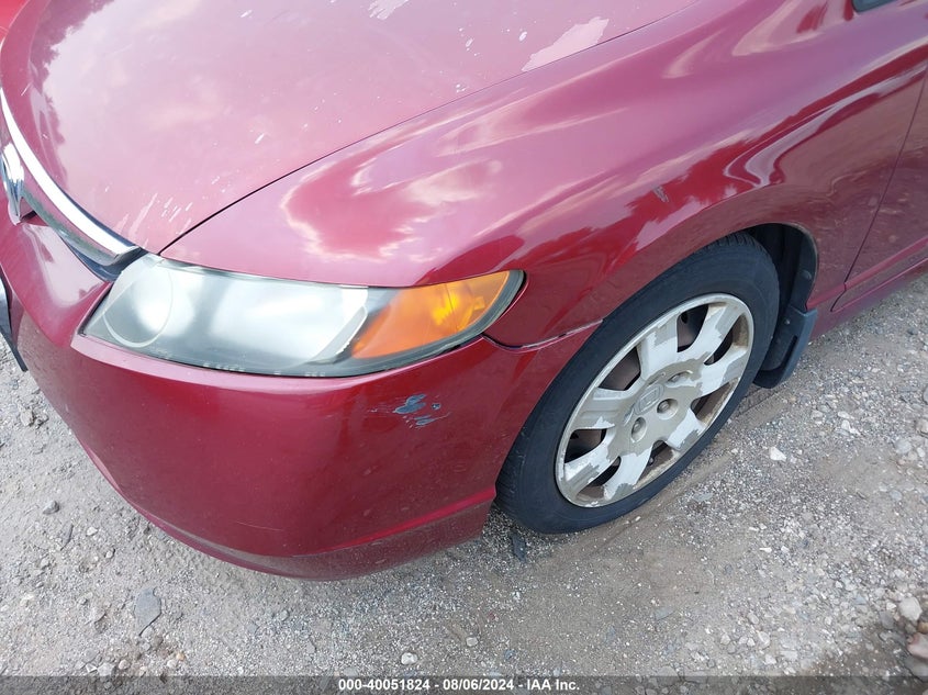 2008 Honda Civic Sdn Lx VIN: 1HGFA16528L082552 Lot: 40051824