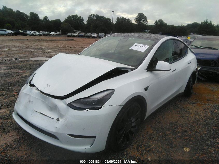 2022 Tesla Model Y VIN: 7SAYGDEF1NF336619 Lot: 40051834