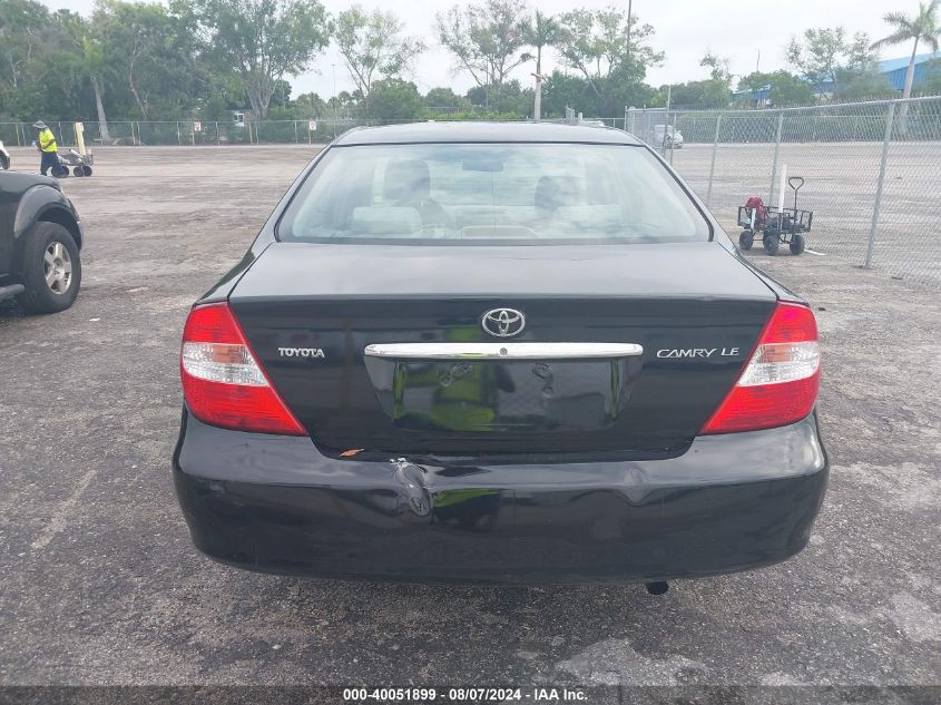 2003 Toyota Camry Le/Xle/Se VIN: 4T1BE32K43U187214 Lot: 40051899