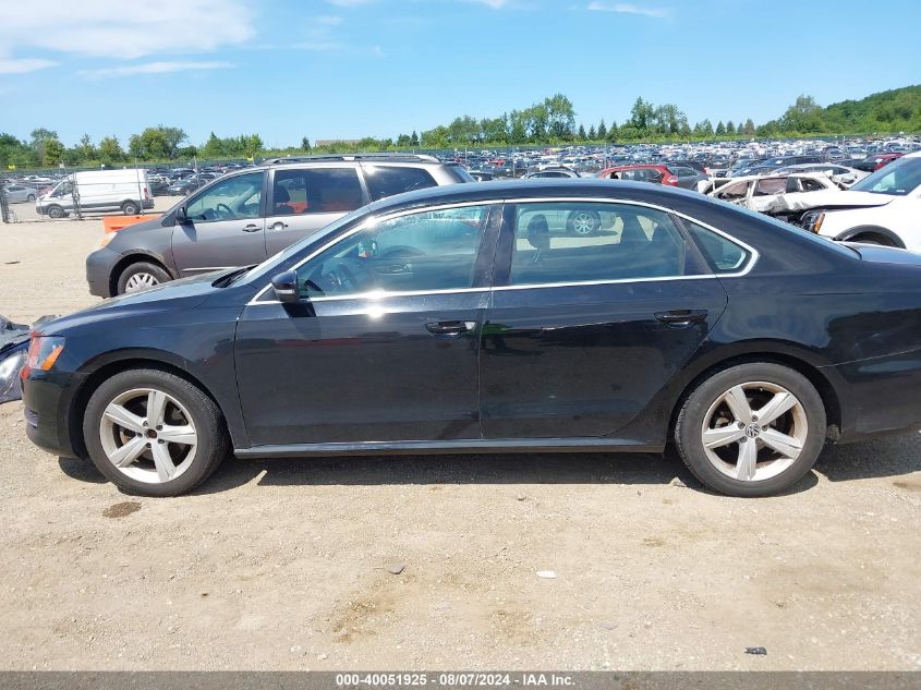 2013 Volkswagen Passat 2.5L Se VIN: 1VWBH7A31DC012727 Lot: 40051925