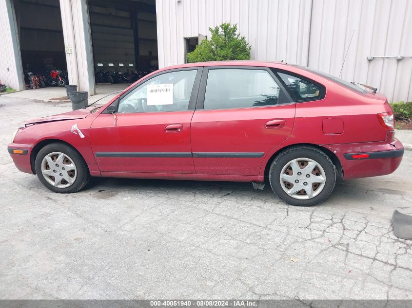 2005 Hyundai Elantra Gls/Gt VIN: KMHDN56D85U141484 Lot: 40051940