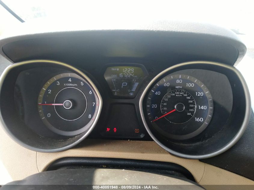 2013 Hyundai Elantra Gls VIN: KMHDH4AE9DU947592 Lot: 40051948