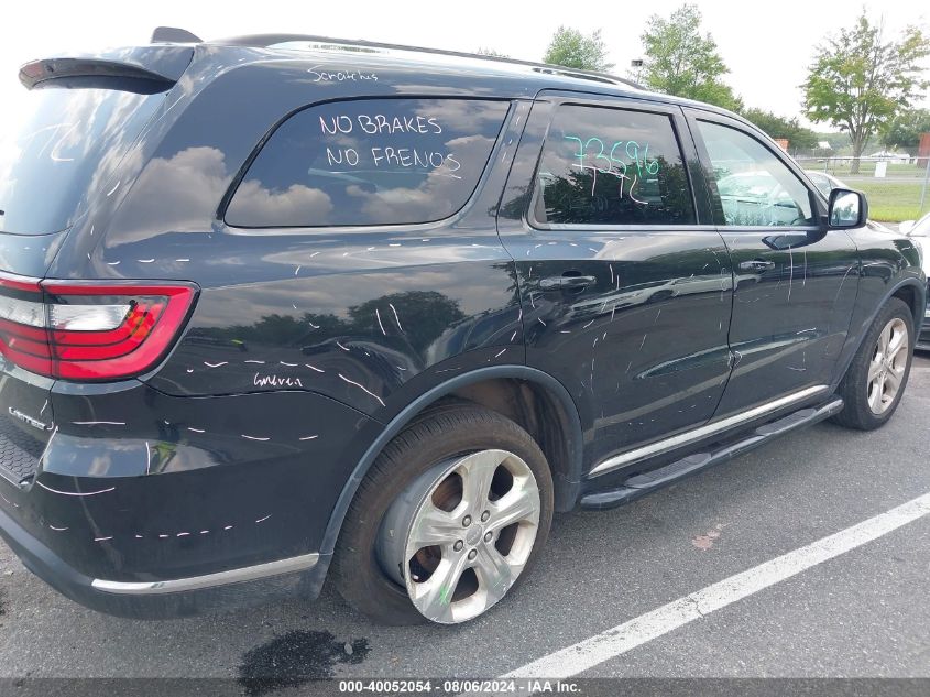 2014 Dodge Durango Limited VIN: 1C4RDJDG1EC482007 Lot: 40052054