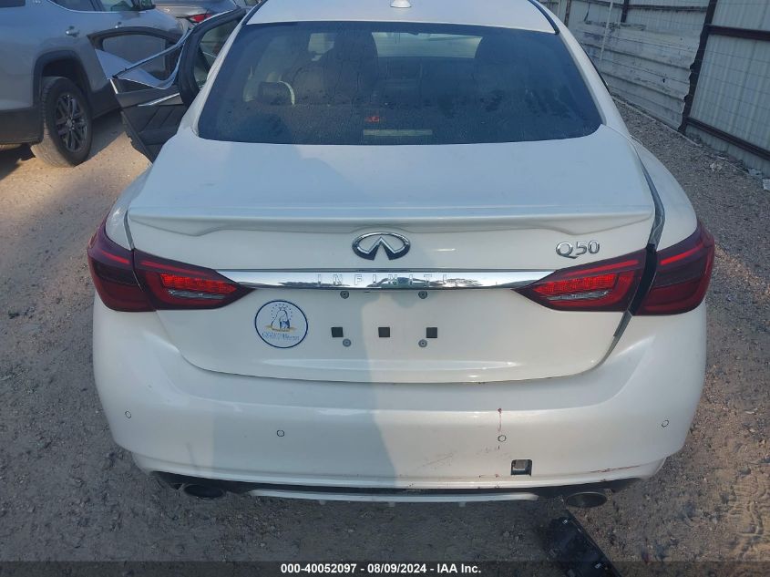 2021 Infiniti Q50 Sensory VIN: JN1EV7CP6MM701409 Lot: 40052097