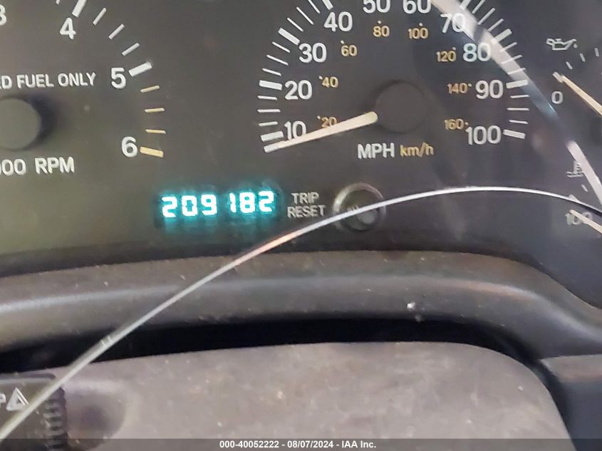 1998 Jeep Cherokee Classic/Sport VIN: 1J4FJ68S9WL184310 Lot: 40052222