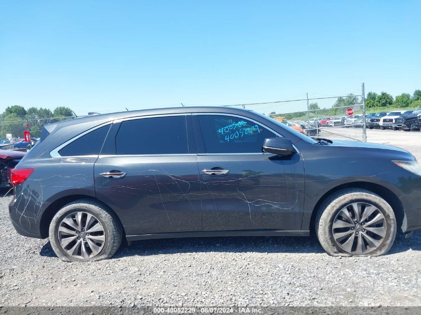 2015 Acura Mdx Technology Package VIN: 5FRYD4H49FB019404 Lot: 40052229