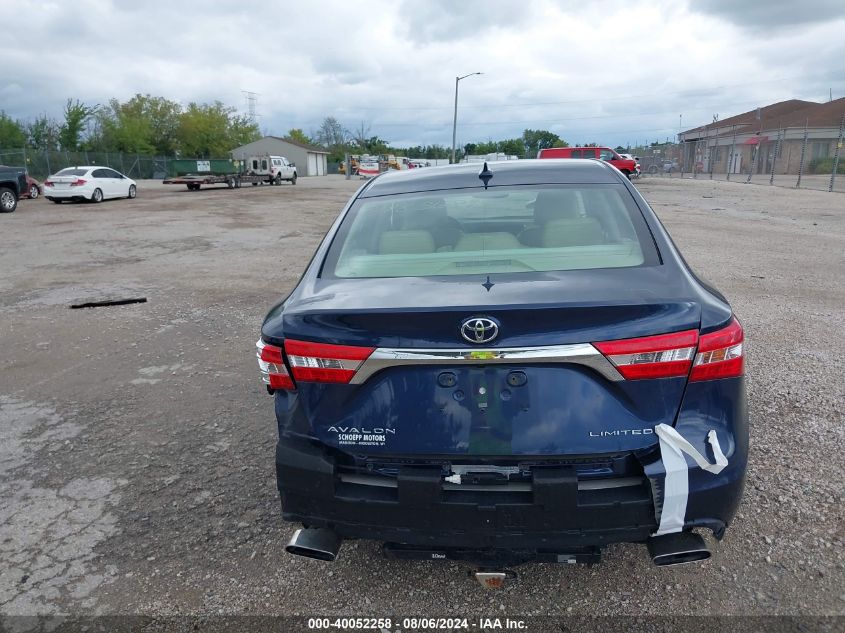 2015 Toyota Avalon Limited VIN: 4T1BK1EB9FU145828 Lot: 40052258
