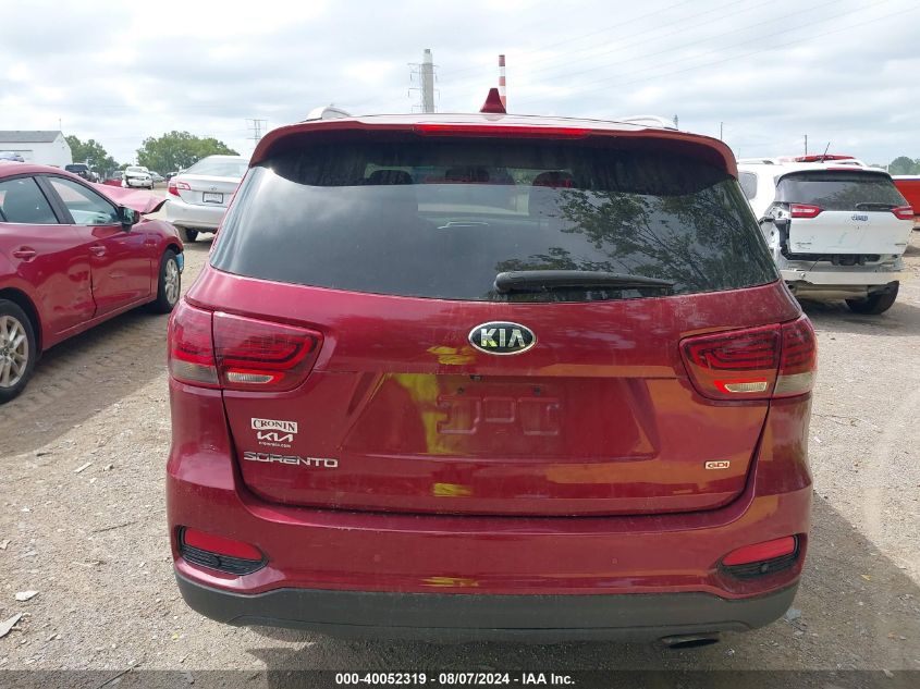 2019 Kia Sorento 2.4L Lx VIN: 5XYPG4A30KG470942 Lot: 40052319