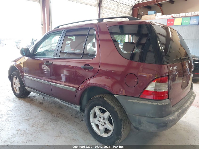 1998 Mercedes-Benz Ml 320 VIN: 4JGAB54E0WA039414 Lot: 40052330