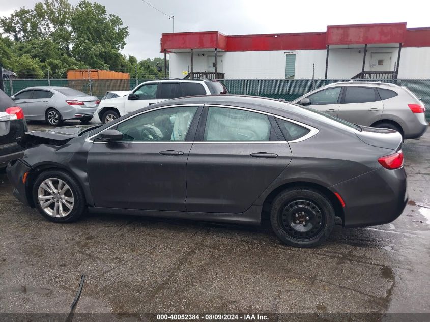 2015 Chrysler 200 Limited VIN: 1C3CCCAB6FN612466 Lot: 40052384