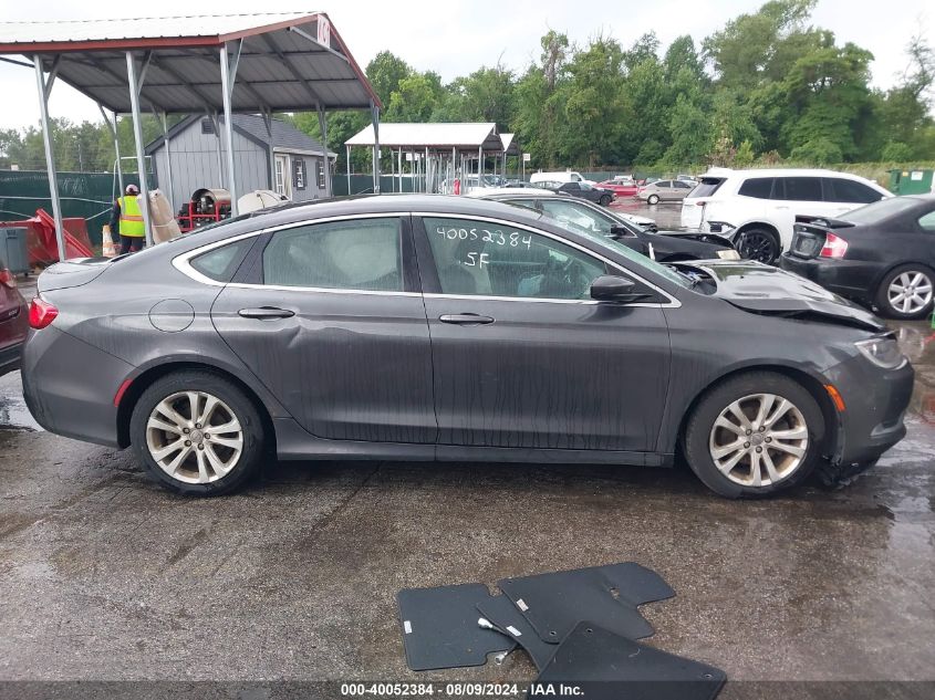 2015 Chrysler 200 Limited VIN: 1C3CCCAB6FN612466 Lot: 40052384