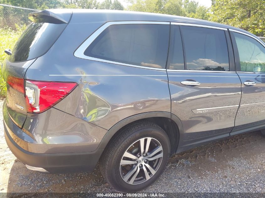 2016 Honda Pilot Exl VIN: 5FNYF6H61GB056702 Lot: 40052390