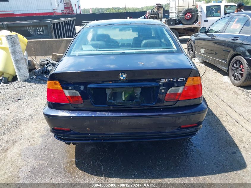 2003 BMW 325Ci VIN: WBABN73443PJ15548 Lot: 40052406