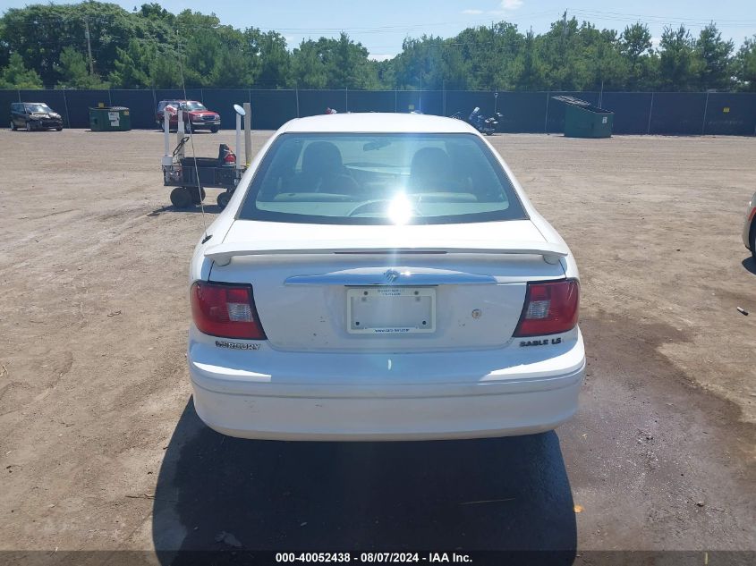 2000 Mercury Sable Ls VIN: 1MEFM53U8YA626796 Lot: 40052438