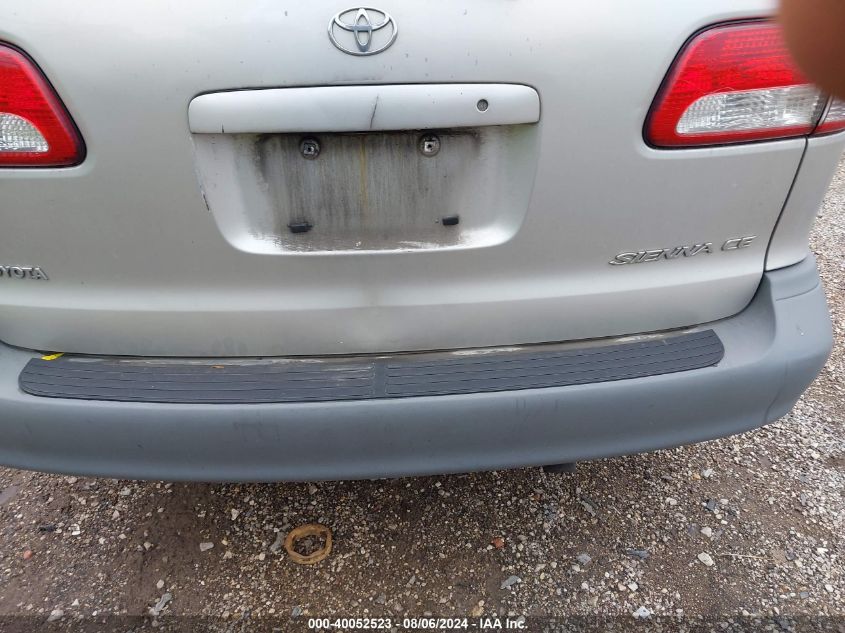 2002 Toyota Sienna Ce VIN: 4T3ZF19C72U466046 Lot: 40052523