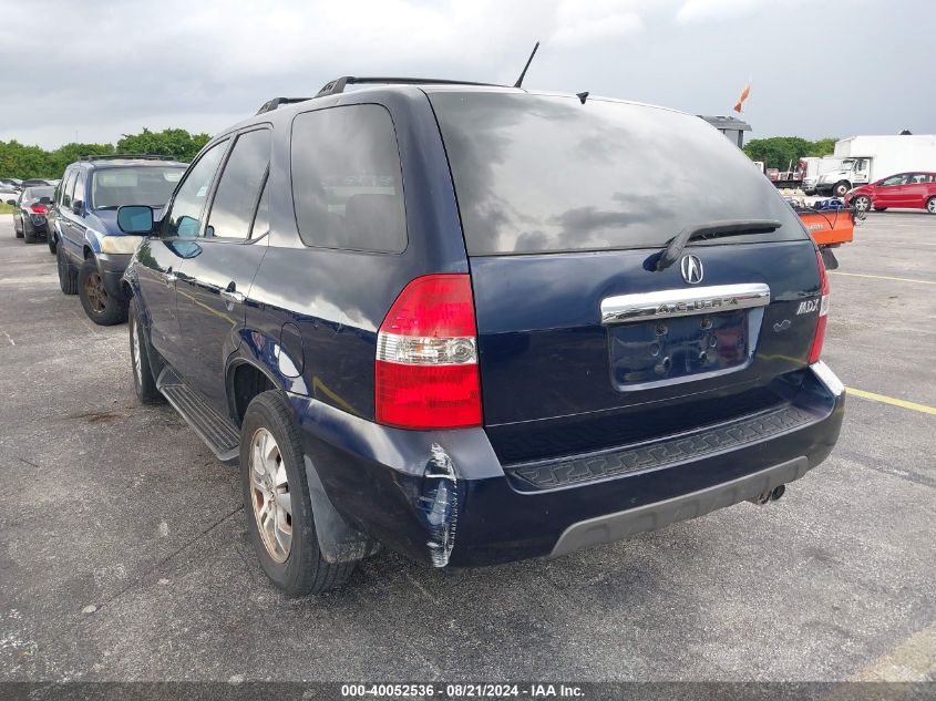 2003 Acura Mdx VIN: 2HNYD18823H527118 Lot: 40052536