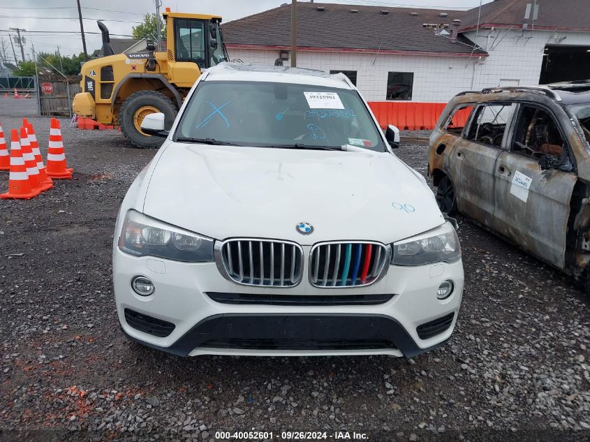 2017 BMW X3 xDrive28I VIN: 5UXWX9C55H0T04713 Lot: 40052601