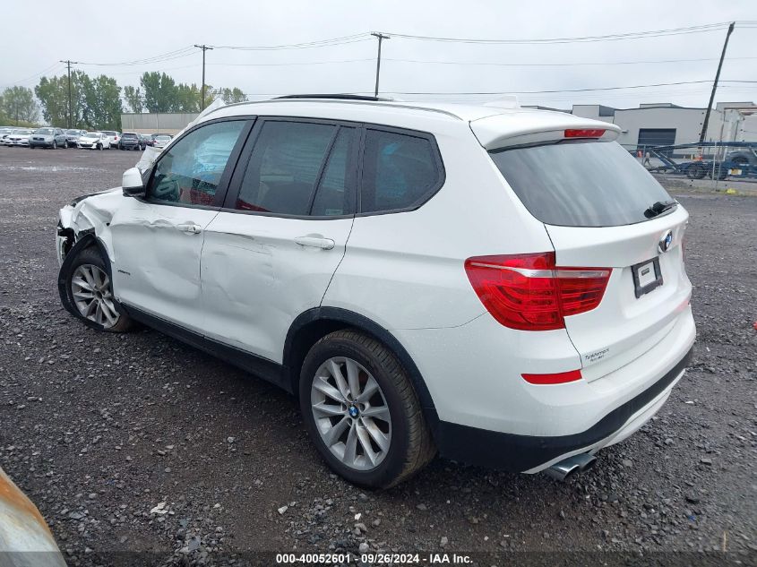 VIN 5UXWX9C55H0T04713 2017 BMW X3, Xdrive28I no.3