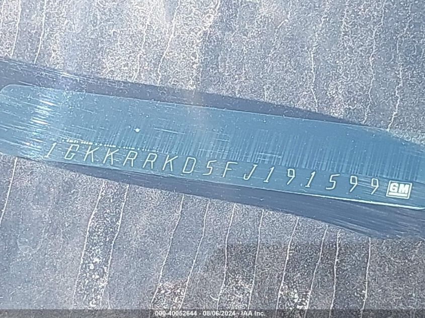 2015 GMC Acadia Slt-1 VIN: 1GKKRRKD5FJ191599 Lot: 40052644