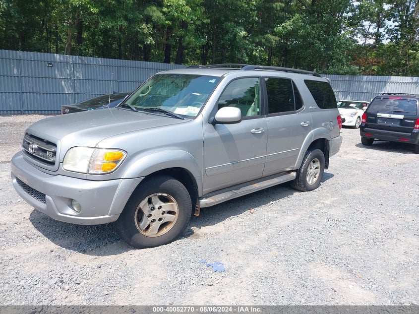 2001 Toyota Sequoia Limited VIN: 5TDBT48A91S052004 Lot: 40052770