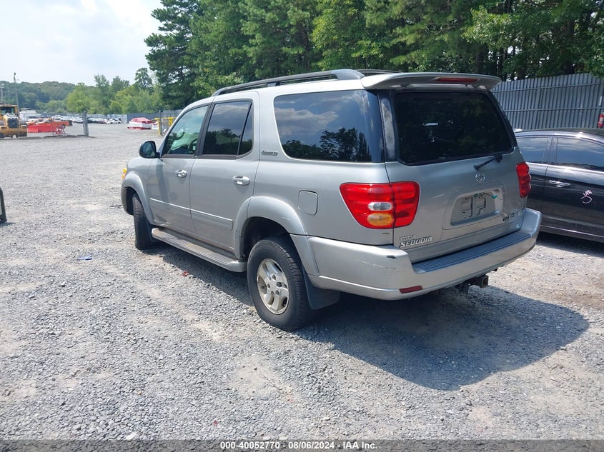 2001 Toyota Sequoia Limited VIN: 5TDBT48A91S052004 Lot: 40052770