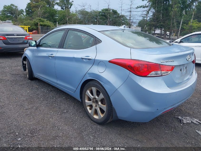 2013 Hyundai Elantra Limited VIN: KMHDH4AE0DU558534 Lot: 40052795