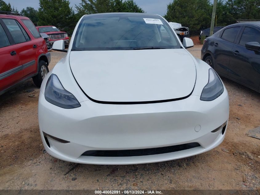 2023 Tesla Model Y Awd/Long Range Dual Motor All-Wheel Drive VIN: 7SAYGDEE1PF701087 Lot: 40052891