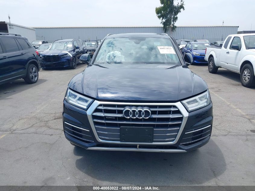 2018 Audi Q5 2.0T Premium/2.0T Tech Premium VIN: WA1BNAFY6J2249044 Lot: 40053022