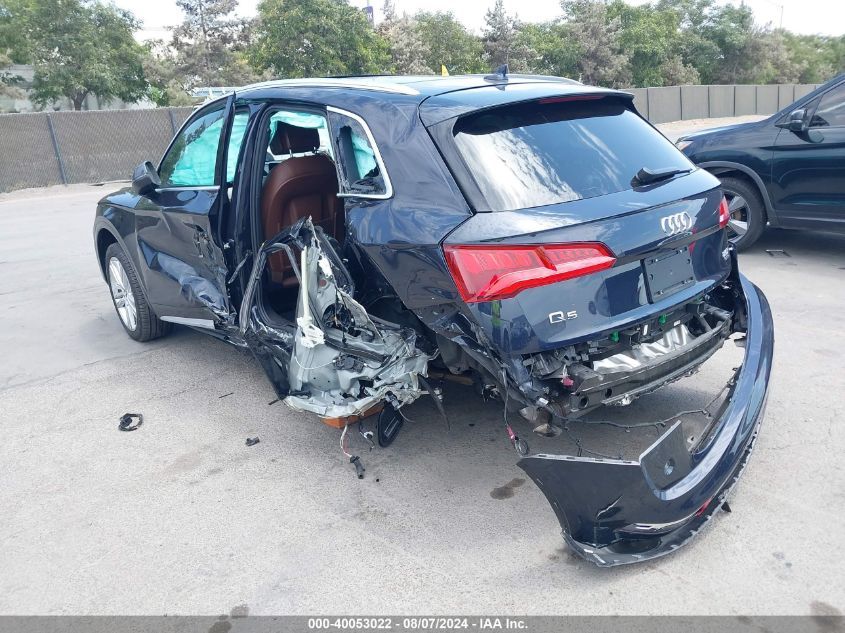 2018 Audi Q5 2.0T Premium/2.0T Tech Premium VIN: WA1BNAFY6J2249044 Lot: 40053022