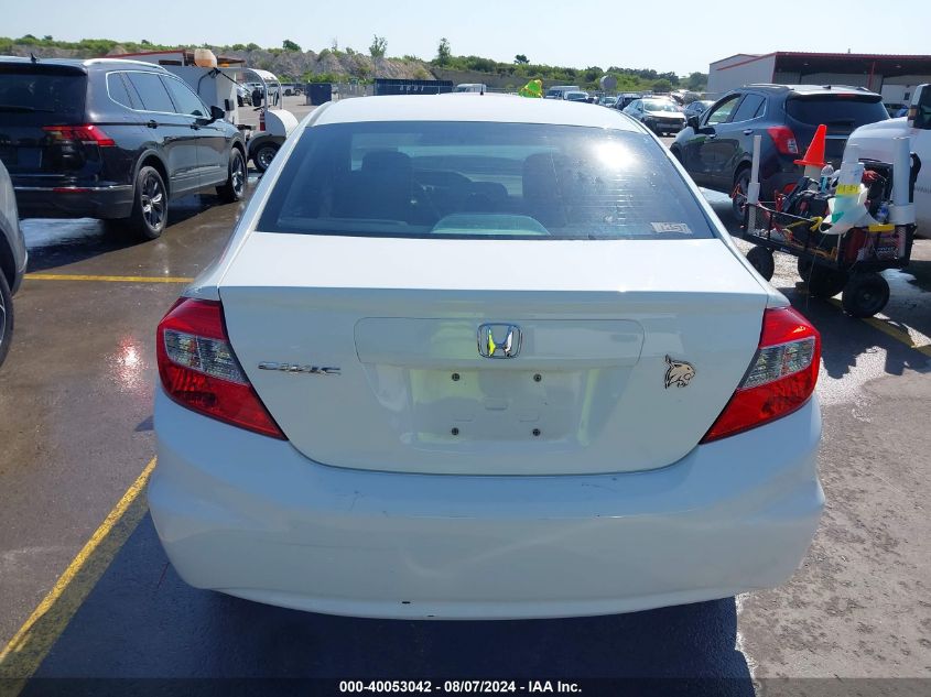 2012 Honda Civic Lx VIN: 19XFB2F56CE070083 Lot: 40053042