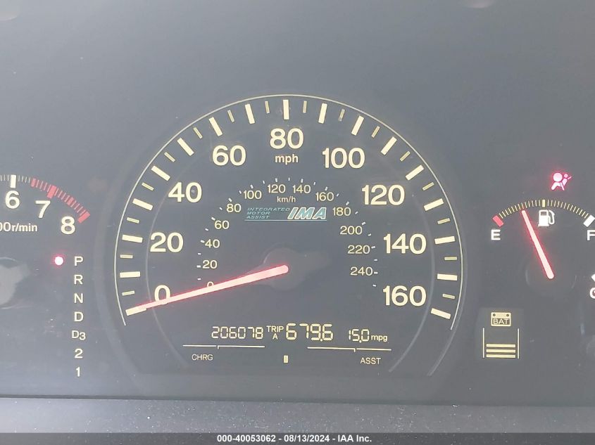 2005 Honda Accord Hybrid VIN: JHMCN36435C011976 Lot: 40053062